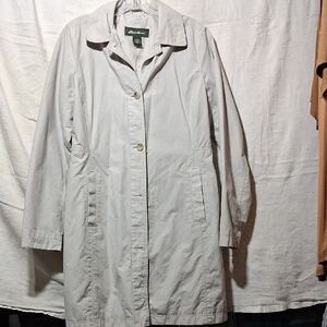 Eddie Bauer Women's White Trench Coat